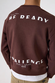 Sweatshirt aus Baumwolle - 4154-mahogany - Braun