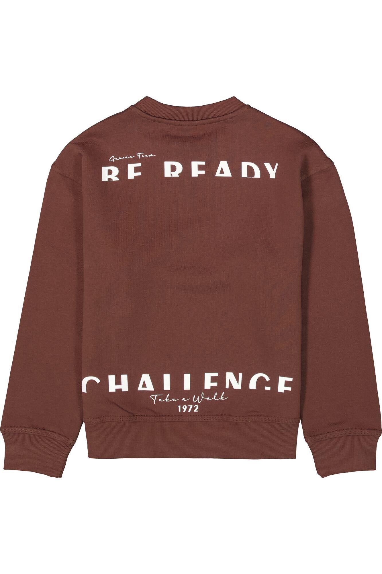 Sweatshirt aus Baumwolle - 4154-mahogany - Braun
