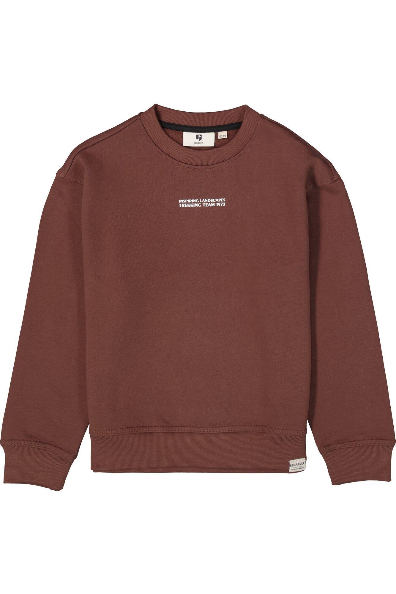 Sweatshirt aus Baumwolle - 4154-mahogany - Braun