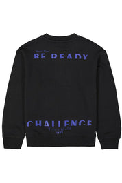 Sweatshirt aus Baumwolle - 60-black - Schwarz