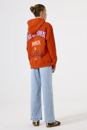 Sweathoodie aus Baumwolle - 6668-firefly red - Orange