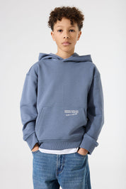 Sweathoodie aus Baumwolle - 4708-jay blue - Blau