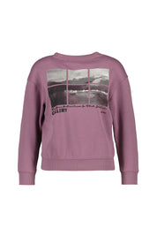 Sweatshirt aus Baumwollmix - 6277-malaga - Violett