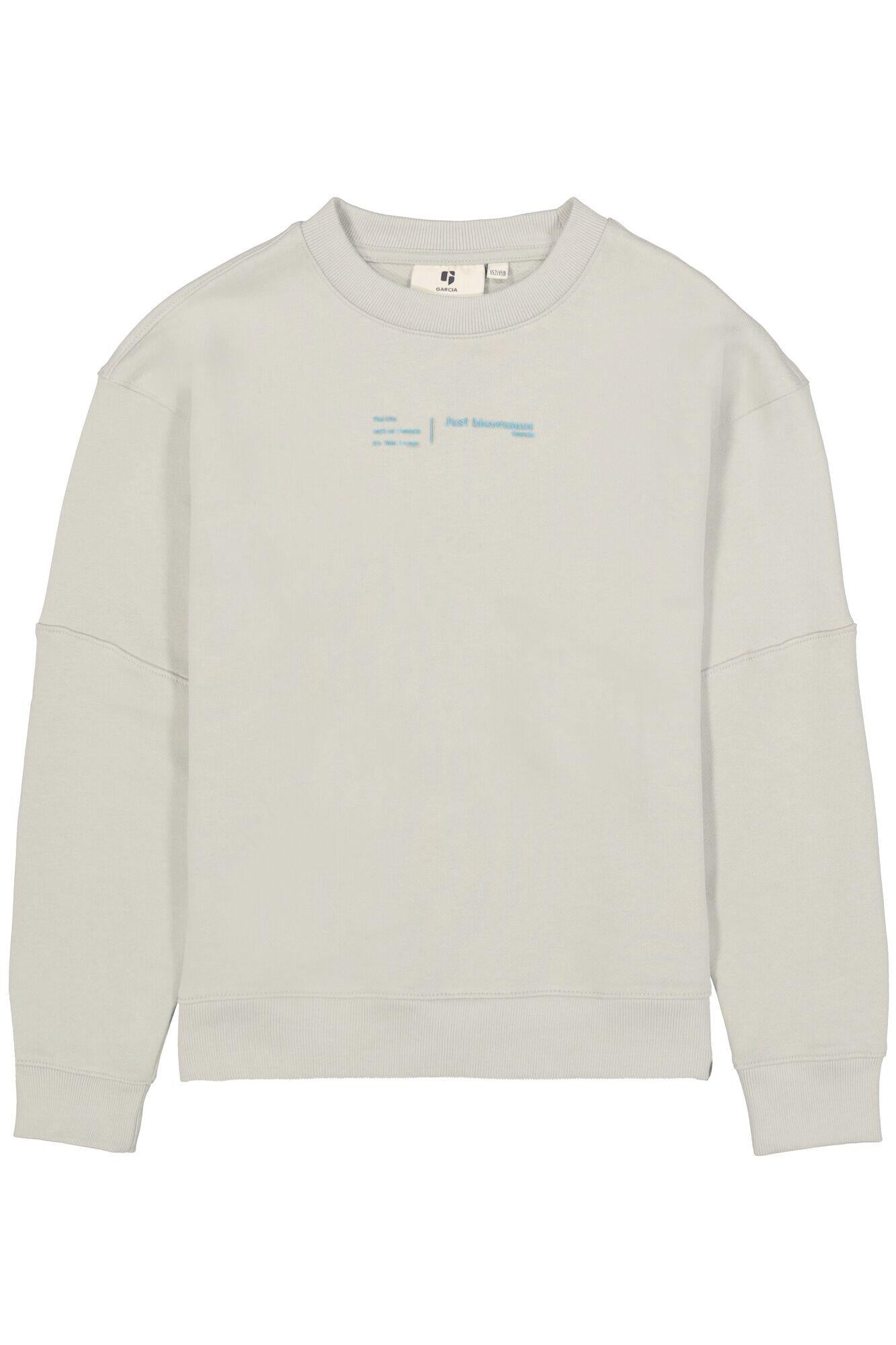 Sweatshirt aus Baumwolle - 6726-desert sage - Grün