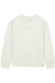 Sweatshirt aus Baumwolle - 6727-milky green - Grün