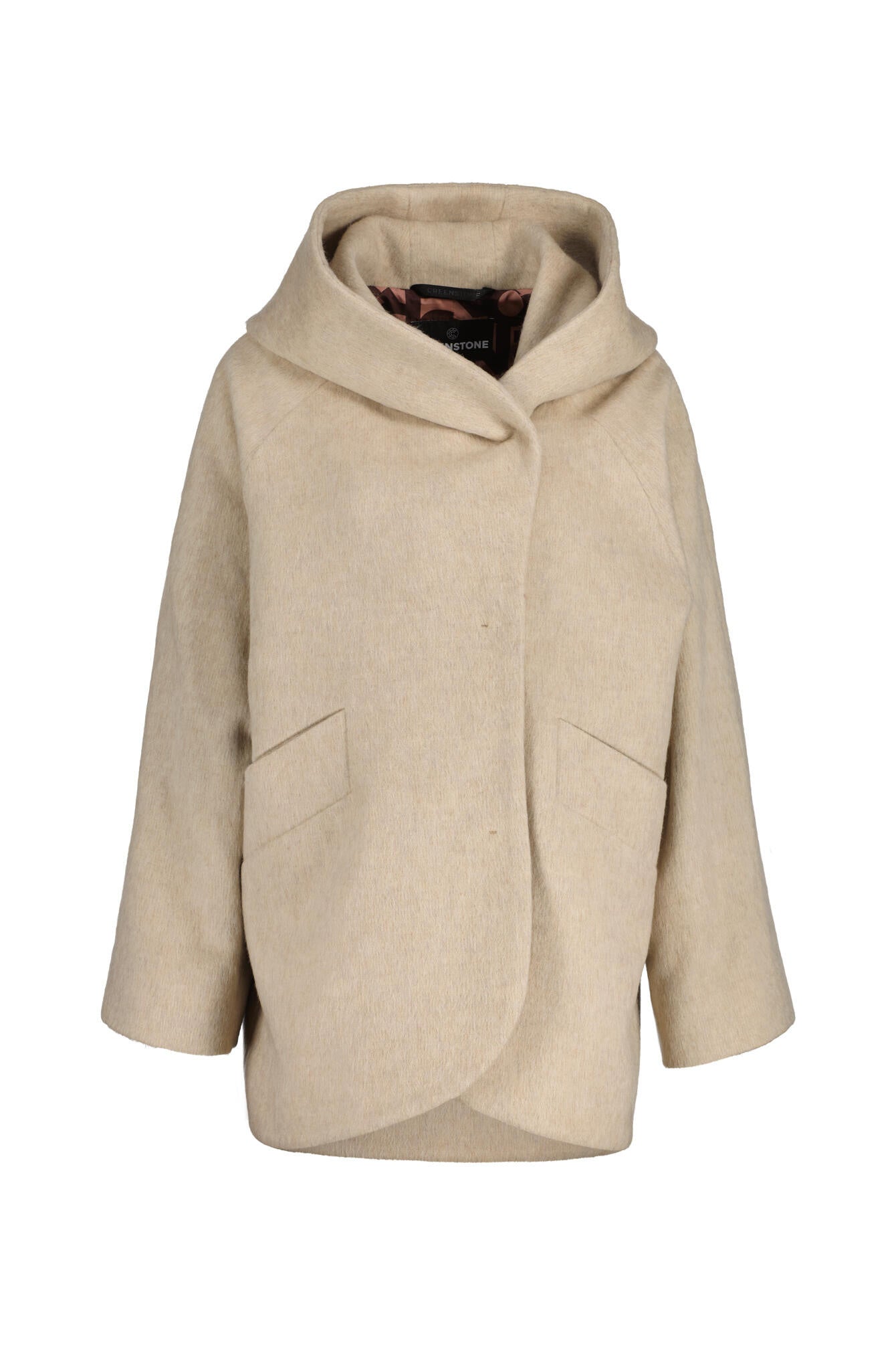 Wolljacke GLENN mit Kapuze - 2250-sand - Beige