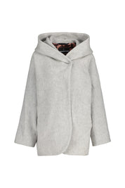 Wolljacke GLENN mit Kapuze - 8180-silver grey - Grau