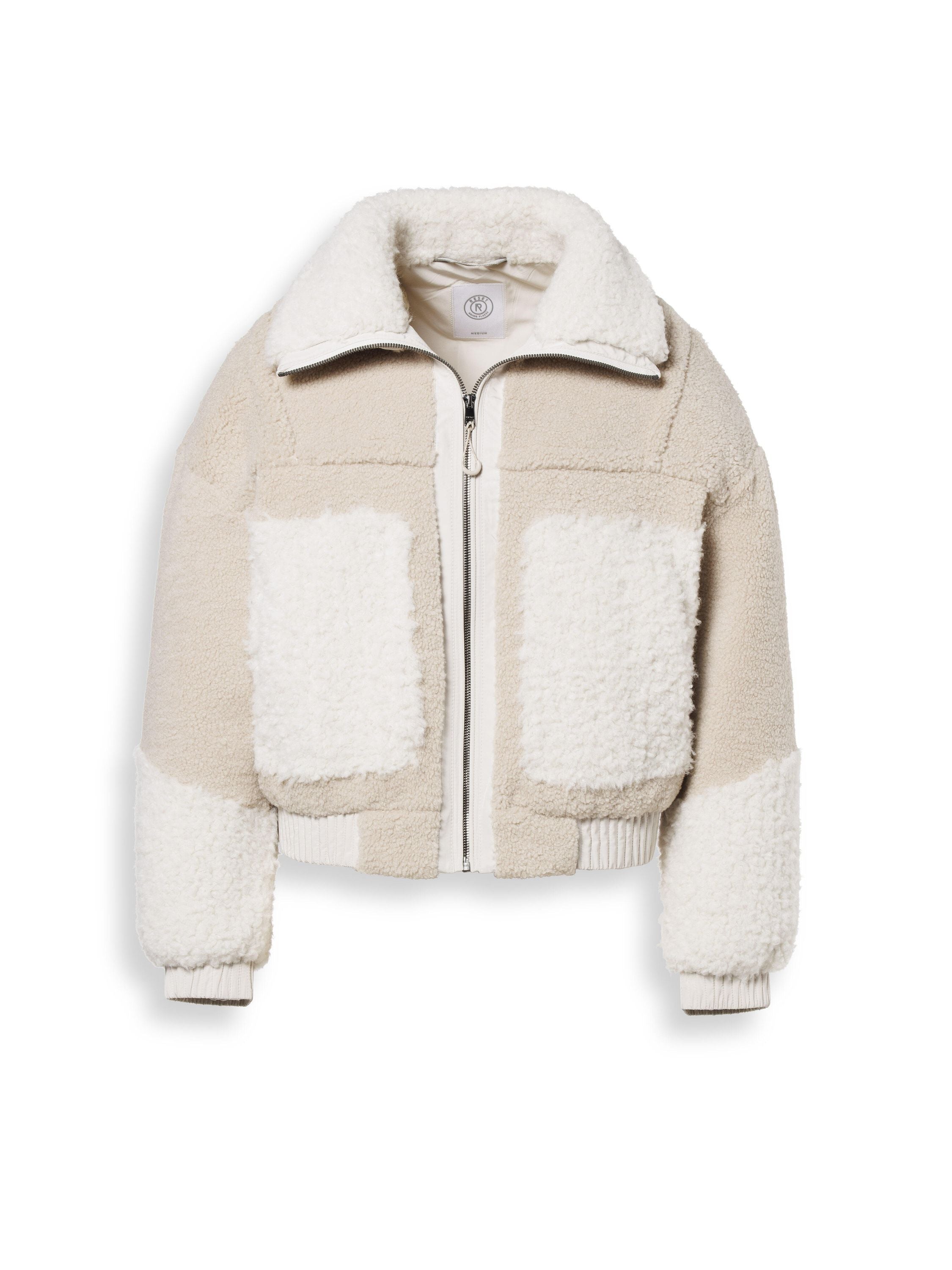Teddyjacke KIRSI - 7420-silver lining - Beige