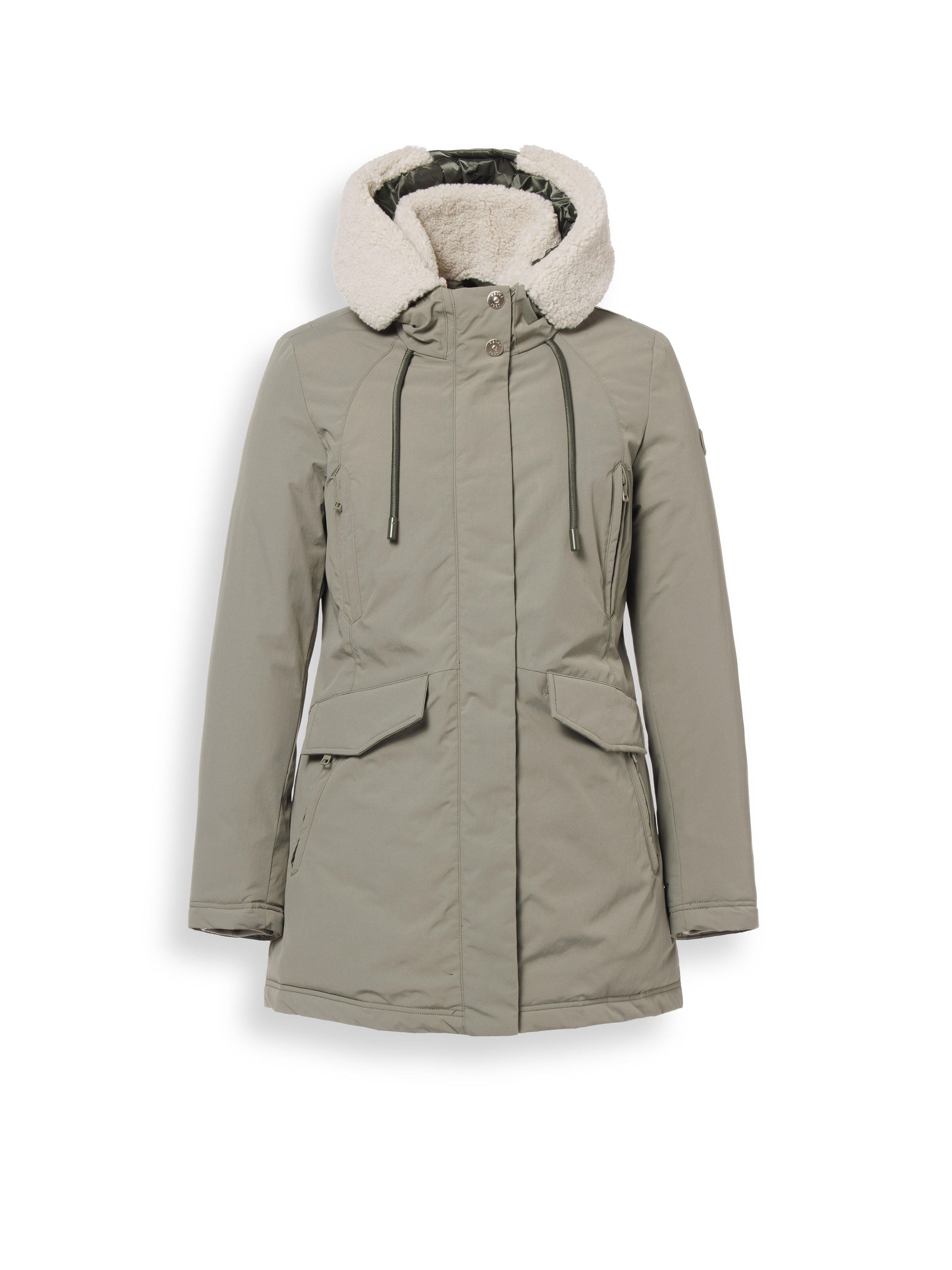 Parka ELLI - 6640-vetiver - Grün