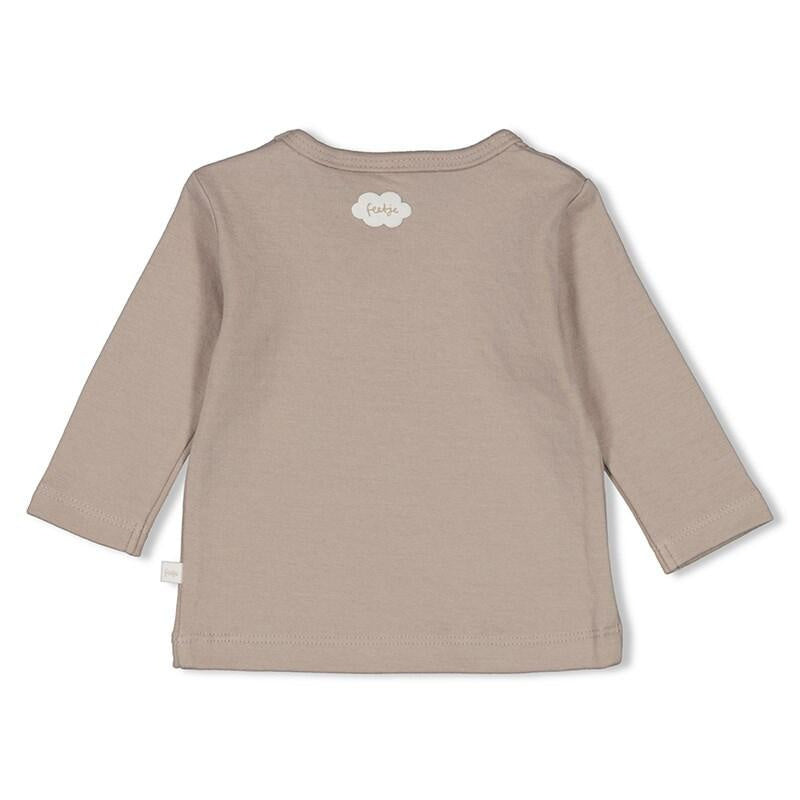 Langarmshirt mit Print - 710-Taupe - Braun