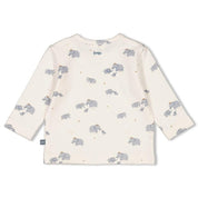 Langarmshirt mit Print - 600-Natur - Creme