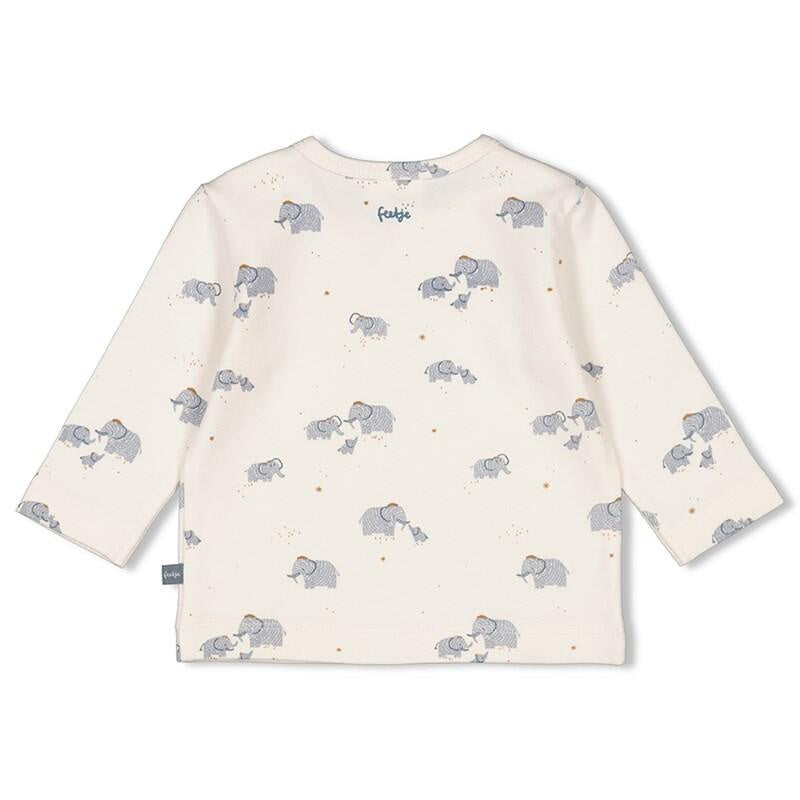 Langarmshirt mit Print - 600-Natur - Creme