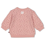 floral gemustertes Sweatshirt - 150-Rosa - Rosa