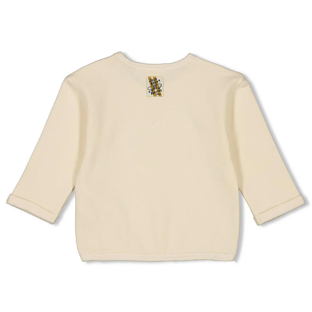 Sweatshirt mit Print - 600-Natur - Creme