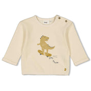 Sweatshirt mit Print - 600-Natur - Creme