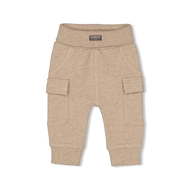 Cargo-Stoffhose aus Baumwolle - 730-Taupe Melange - Braun