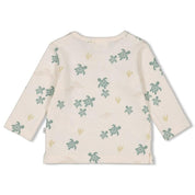 Langarmshirt aus Bio-Baumwolle - 600-Natur - Creme