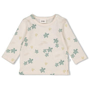 Langarmshirt aus Bio-Baumwolle - 600-Natur - Creme