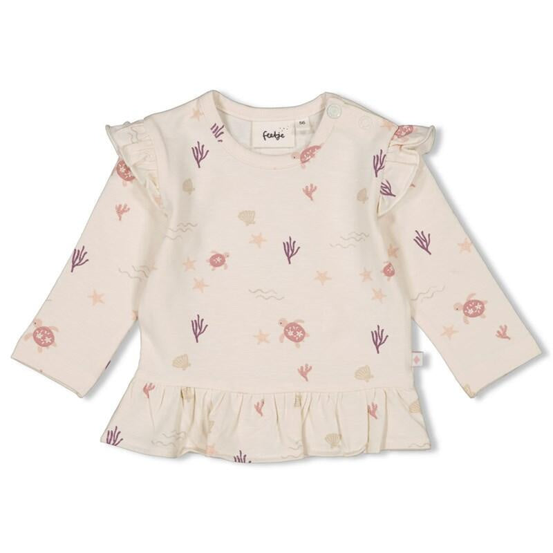Langarmshirt aus Bio-Baumwolle - 600-Natur - Creme