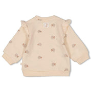 Sweatshirt aus Bio-Baumwolle - 630-Creme - Orange