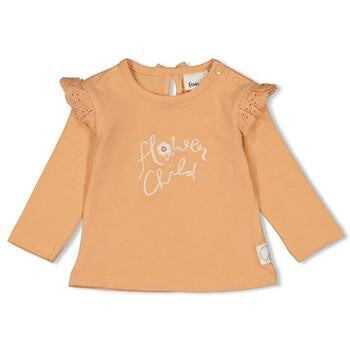 Langarmshirt aus Bio Baumwolle - 380-Aprikose - Orange