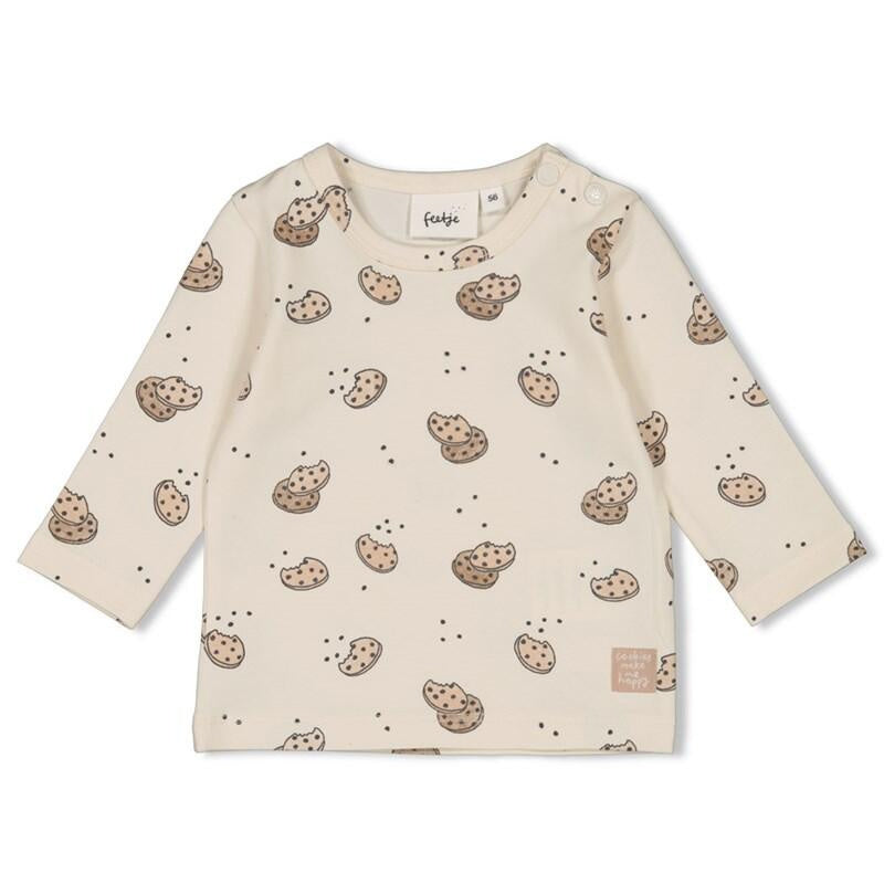 Langarmshirt CUTE COOKIE mit Print - 600-Natur - Creme