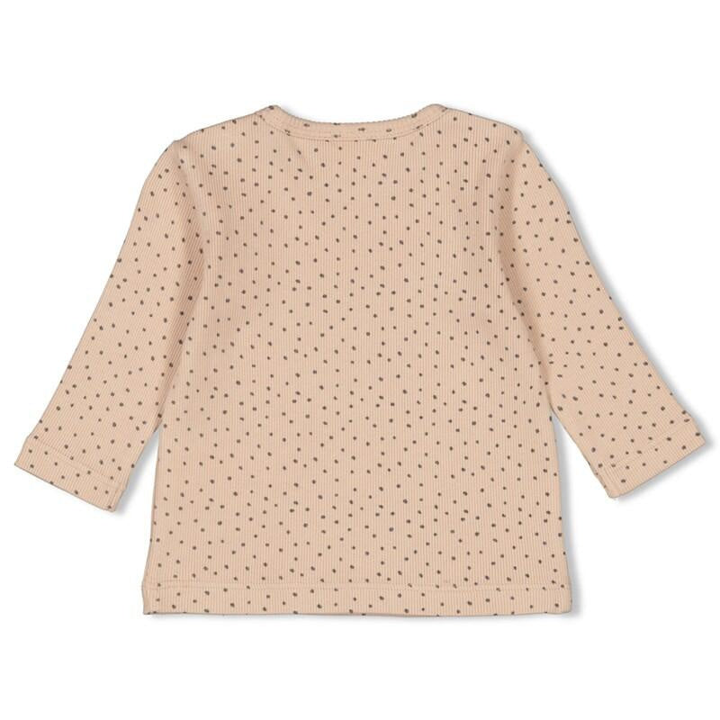 Langarmshirt CUTE COOKIE gepunktet - 450-Sand - Braun