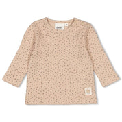 Langarmshirt CUTE COOKIE gepunktet - 450-Sand - Braun