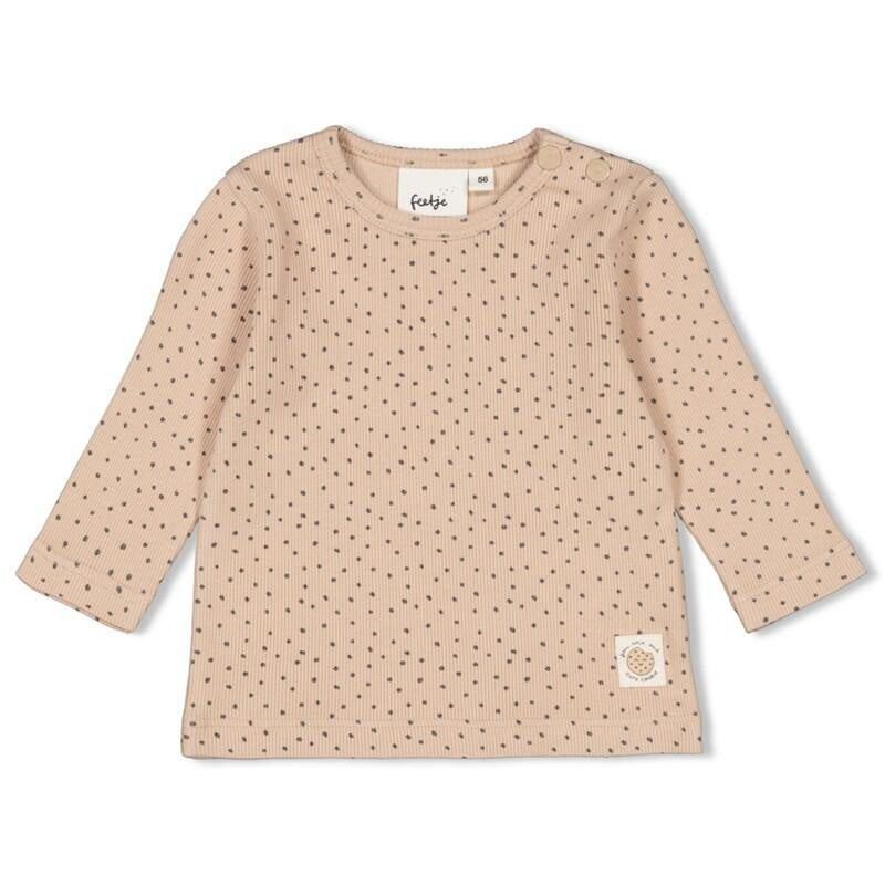 Langarmshirt CUTE COOKIE gepunktet - 450-Sand - Braun