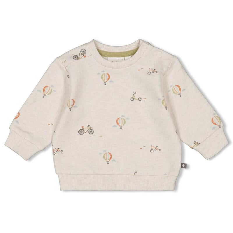 Sweatshirt aus Bio-Baumwolle - 610-Natur Melange - Beige