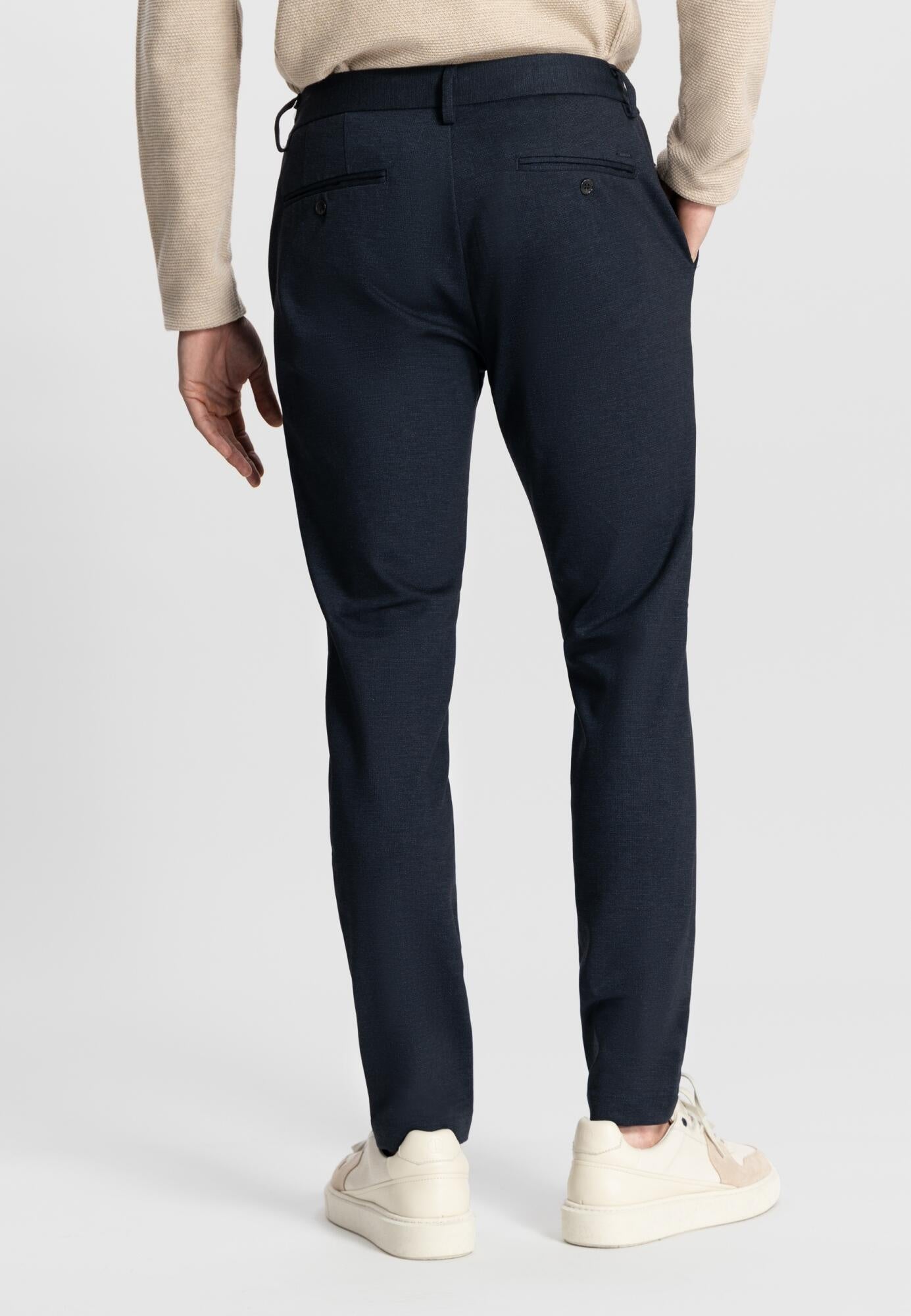 Stoffhose Tapered Fit - 649-Dk. Navy - Blau