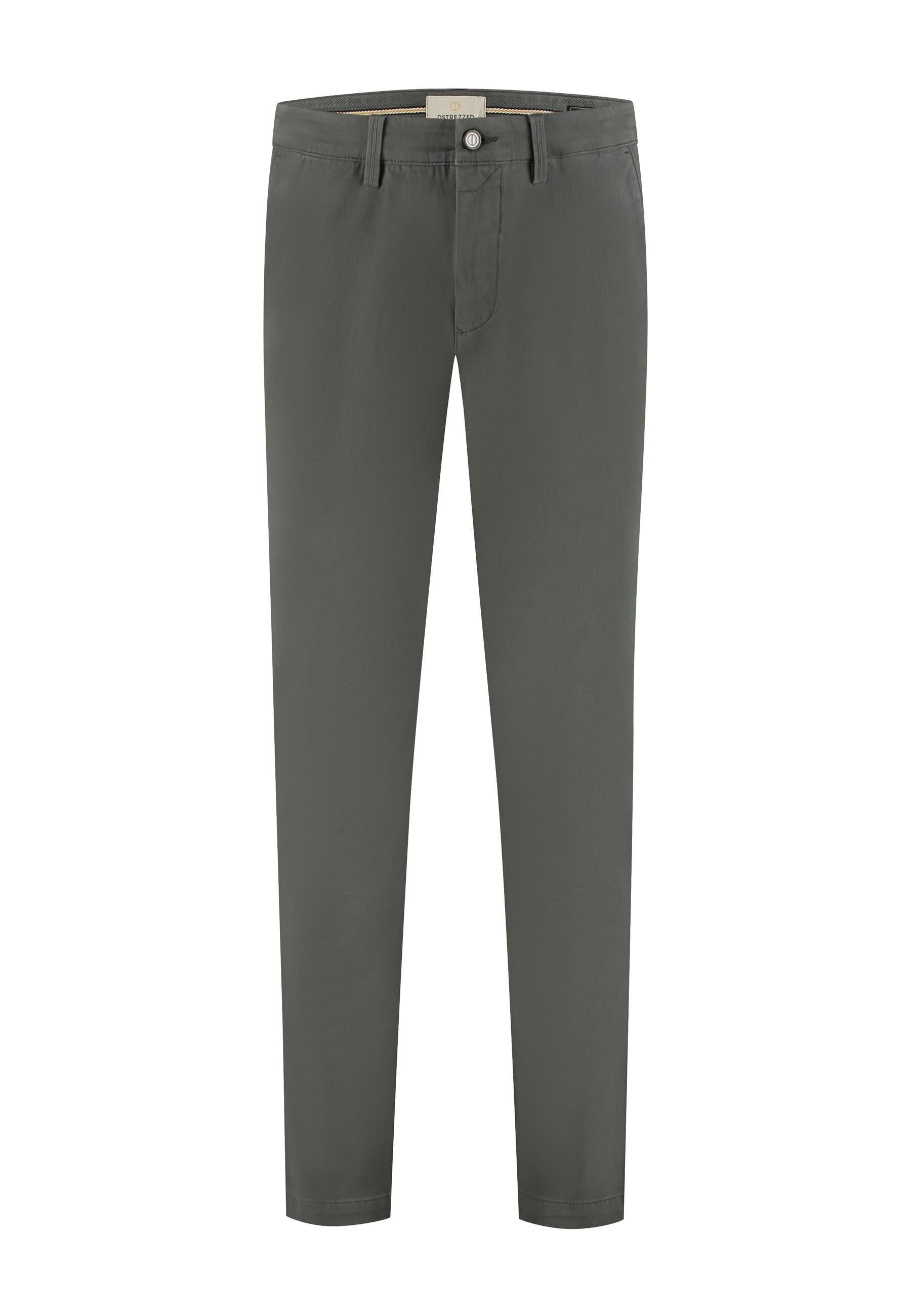 Chinohose MARLON Tapered Fit - 524-Dark Army - Beige