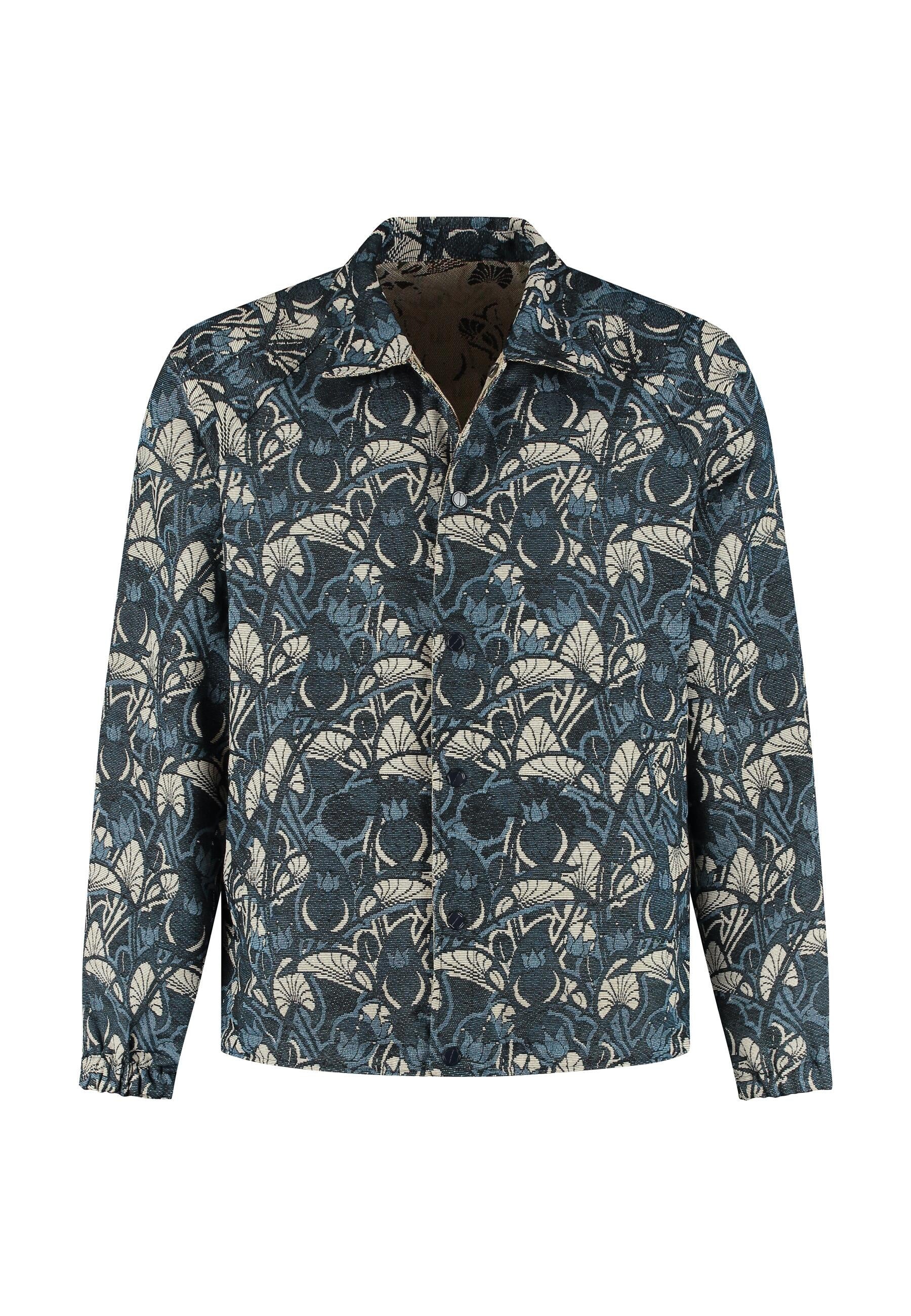 Wende-Overshirt aus Baumwollmix - 605-Deep Dive - Blau