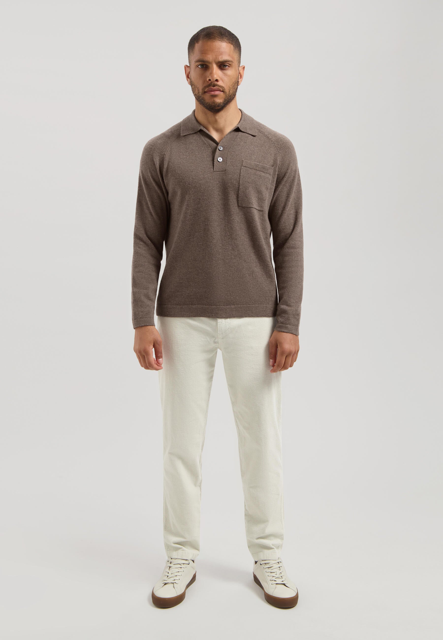 Langarmshirt - 276-Vintage Khaki - Braun