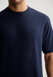 T-Shirt COLLIN aus Baumwolle - 649-Dk. Navy - Blau
