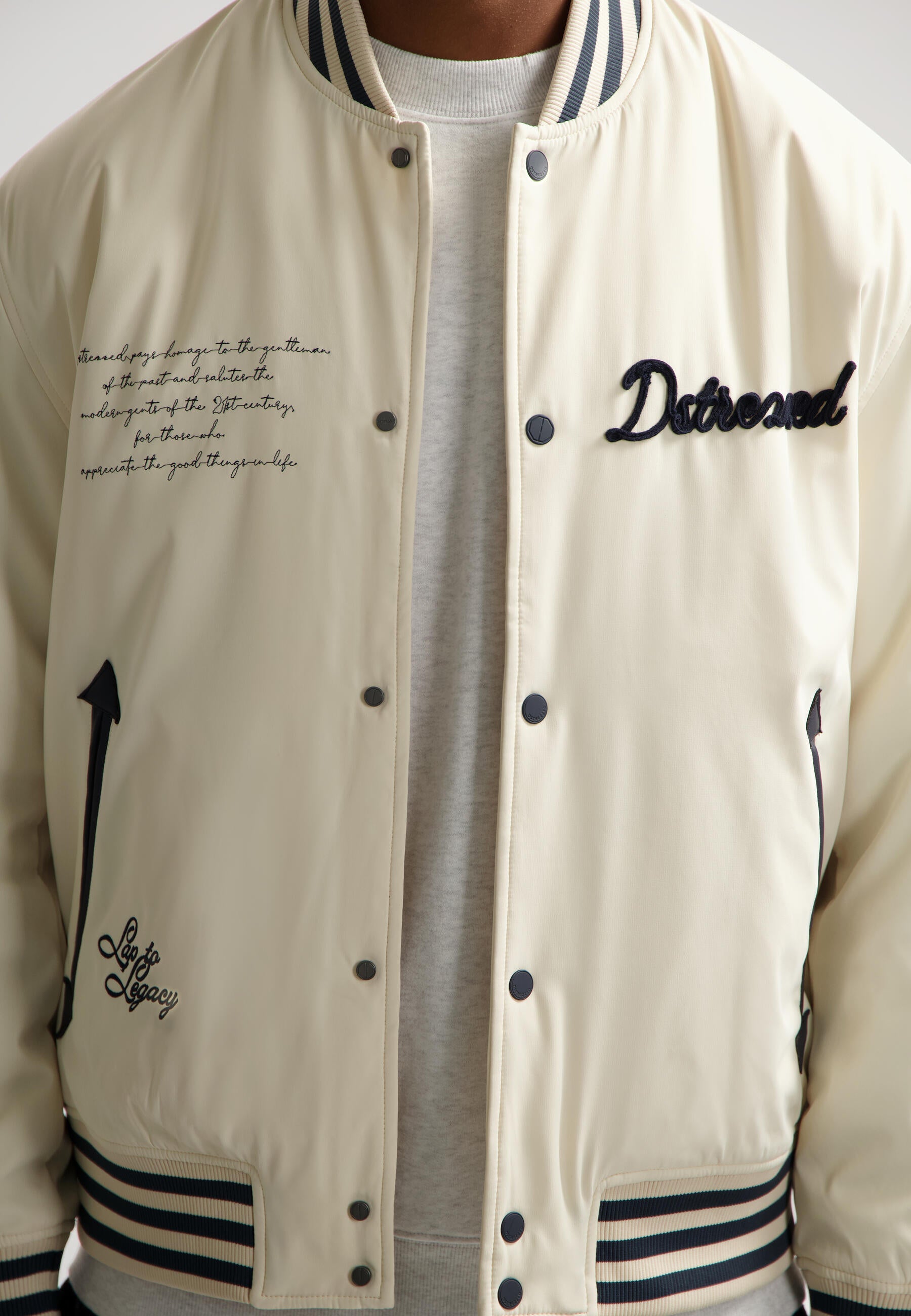 Bomberjacke SONNY VARSITY - 102-Offwhite - Creme