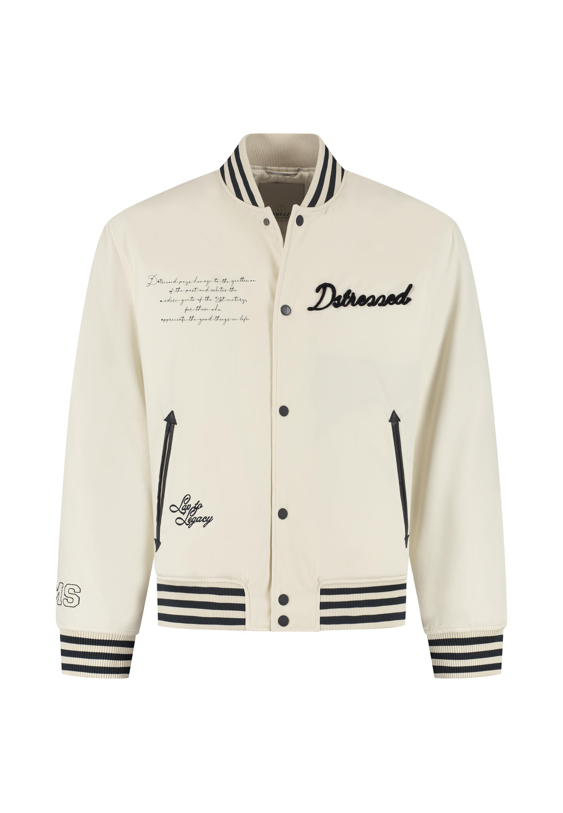 Bomberjacke SONNY VARSITY - 102-Offwhite - Creme