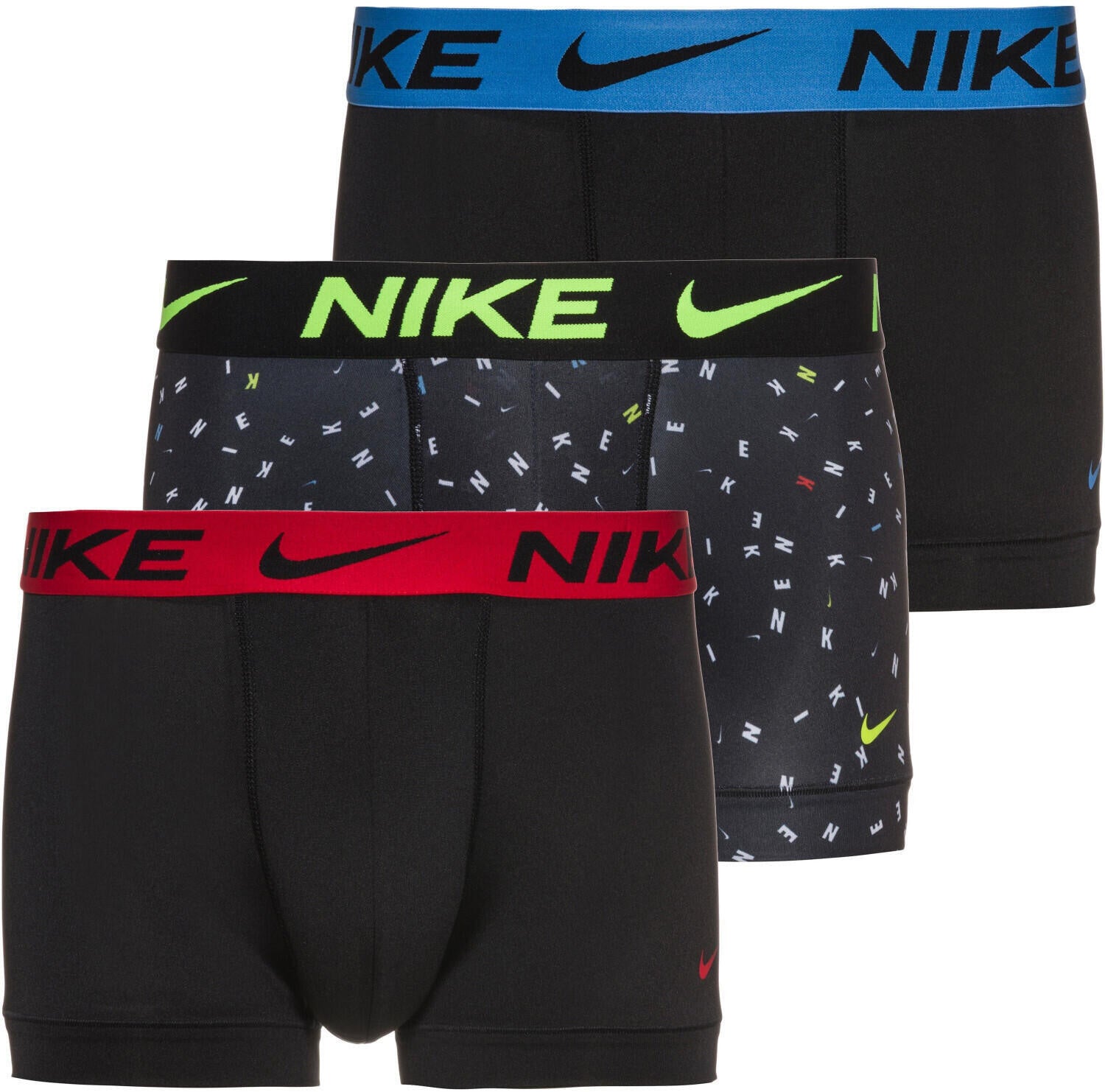 Boxershorts Trunk - 2NF-MULTI - Schwarz | Rot | Blau