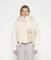 Kurze Pufferjacke - 1287-light natural - Creme