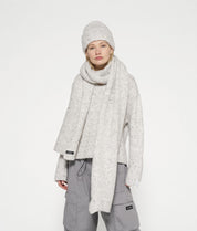 Melierter Strickpullover - 4001-light grey melee - Grau