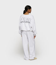 Joggpants Relaxed Fit - 4024-white grey melee - Grau