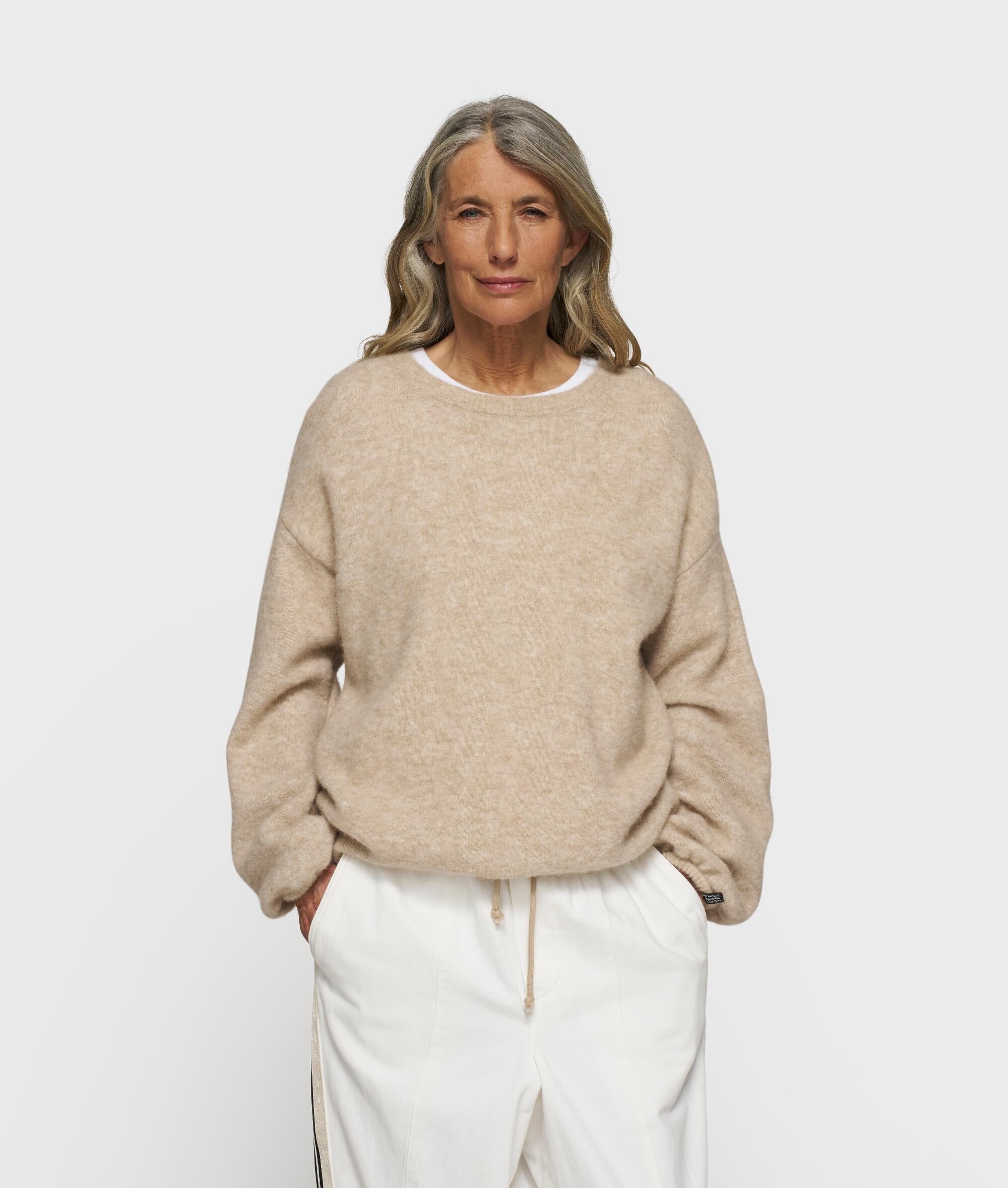 Sweater aus Woll-Mix - 1130-earth - Beige