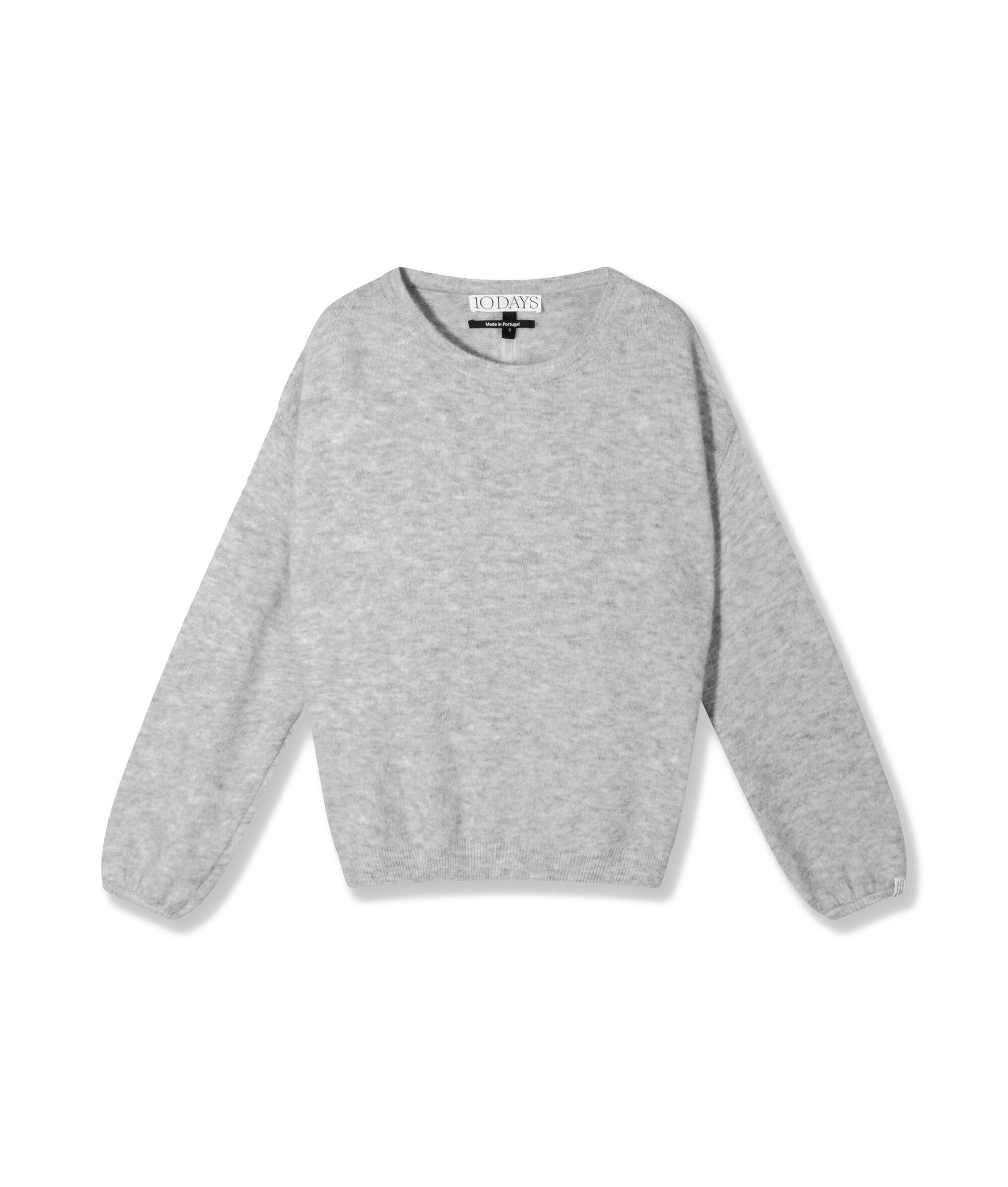 Sweater aus Woll-Mix - 4001-light grey melee - Grau