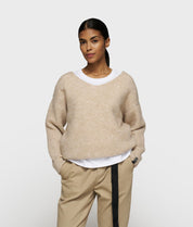 Strickpullover aus Woll-Mix - 1130-earth - Beige