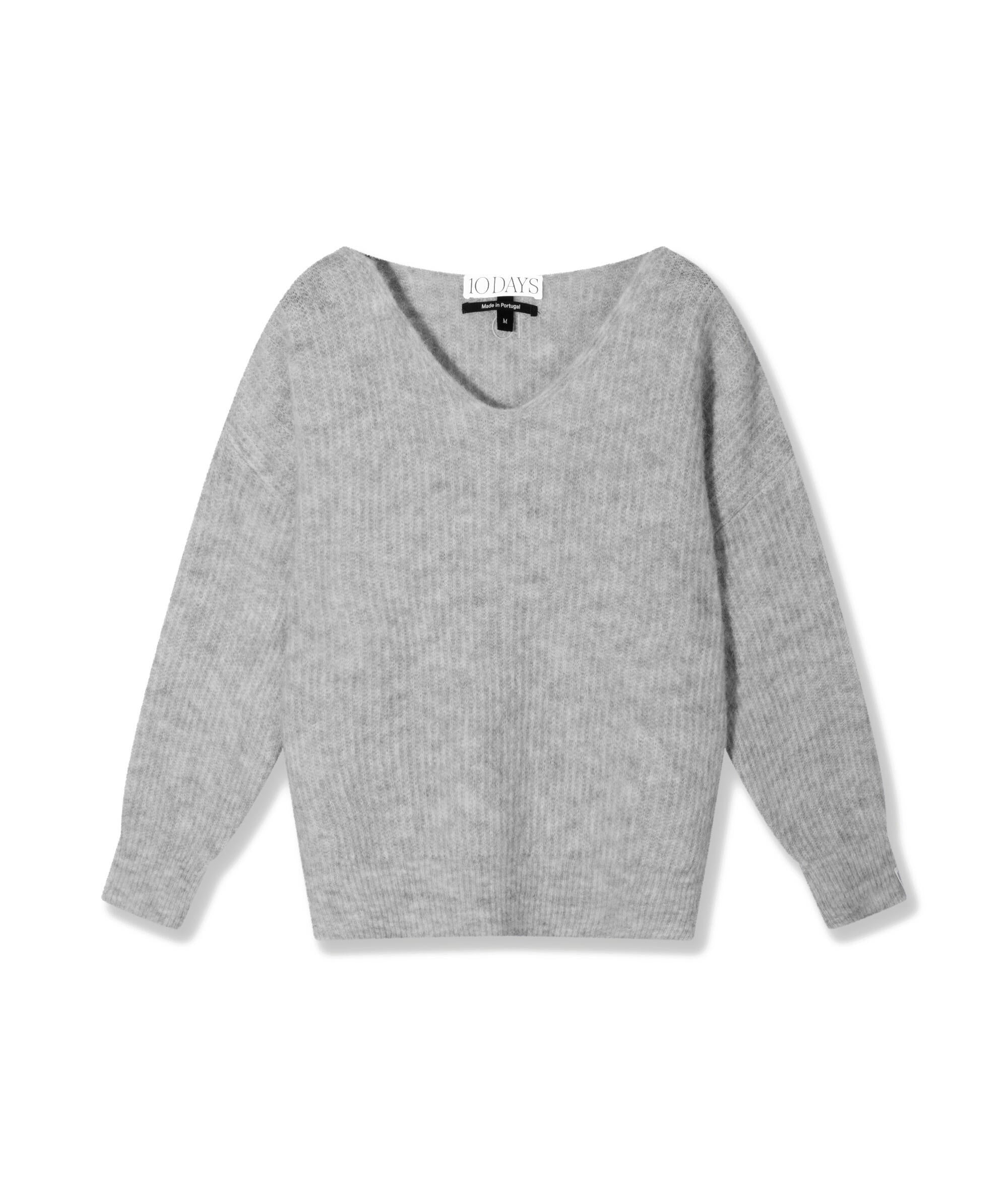 Strickpullover aus Woll-Mix - 4001-light grey melee - Grau
