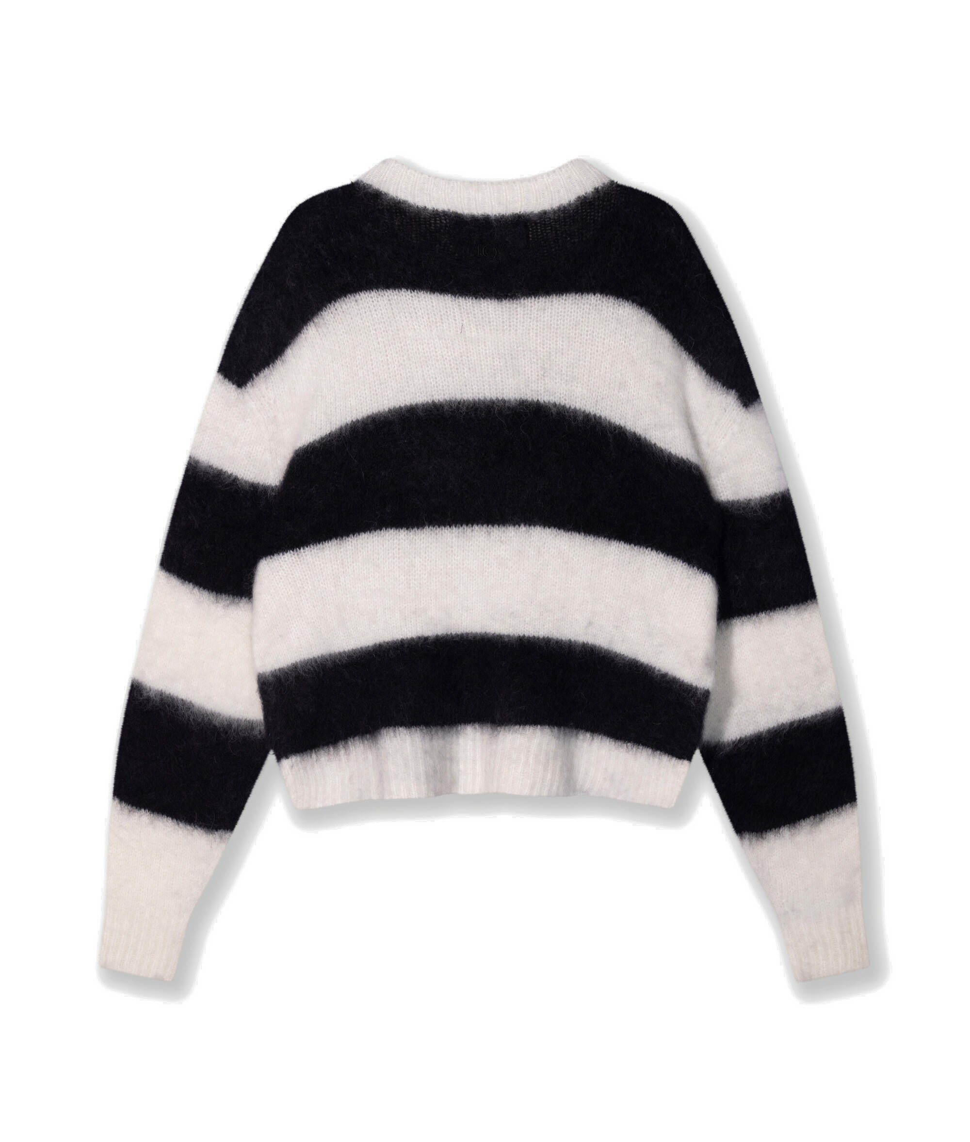 Strickpullover Relaxed Fit - 3006-ecru/black - Weiß