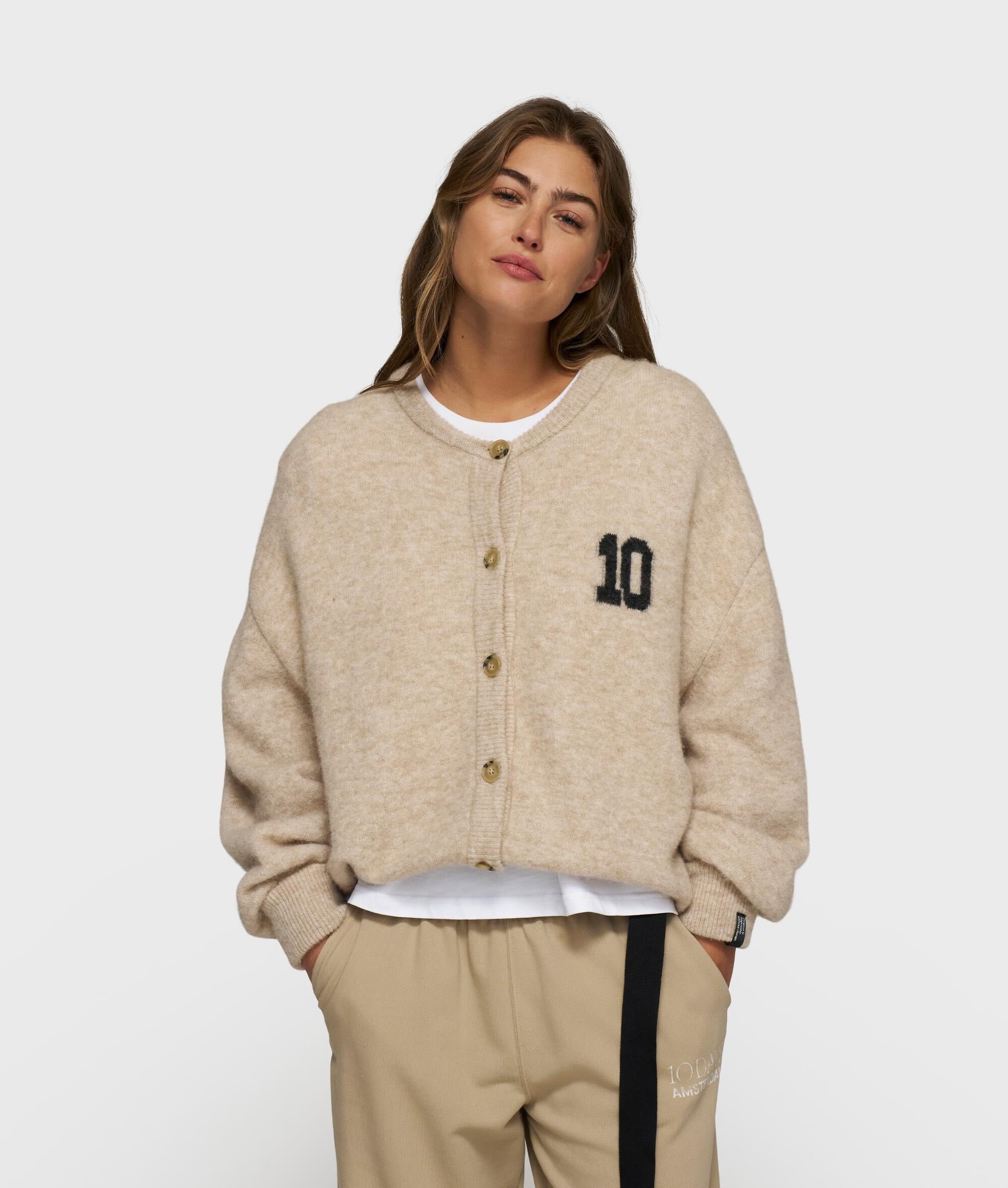 Cardigan aus Woll-Mix - 1130-earth - Beige