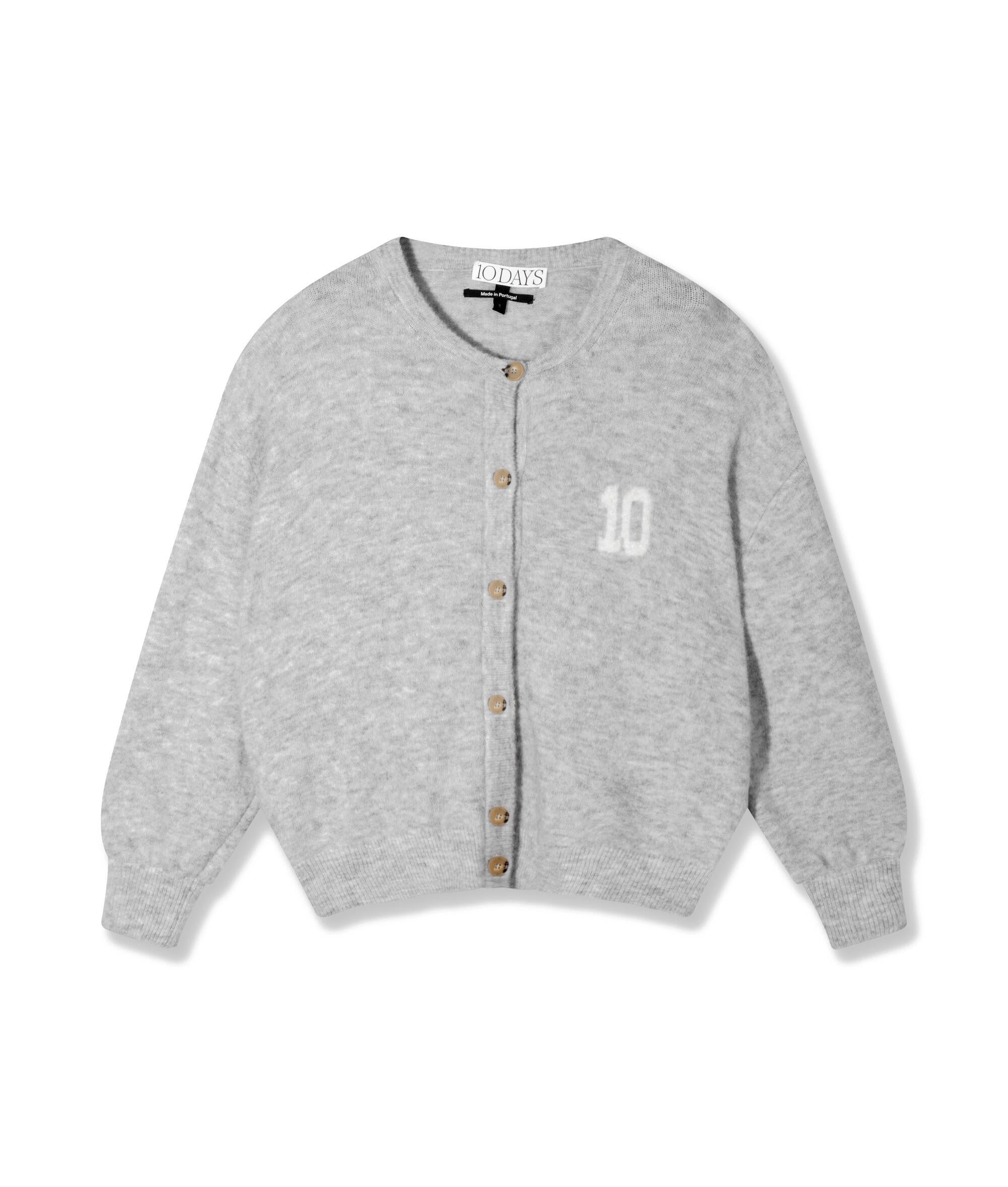 Cardigan aus Woll-Mix - 4001-light grey melee - Grau