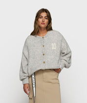 Cardigan aus Woll-Mix - 4001-light grey melee - Grau