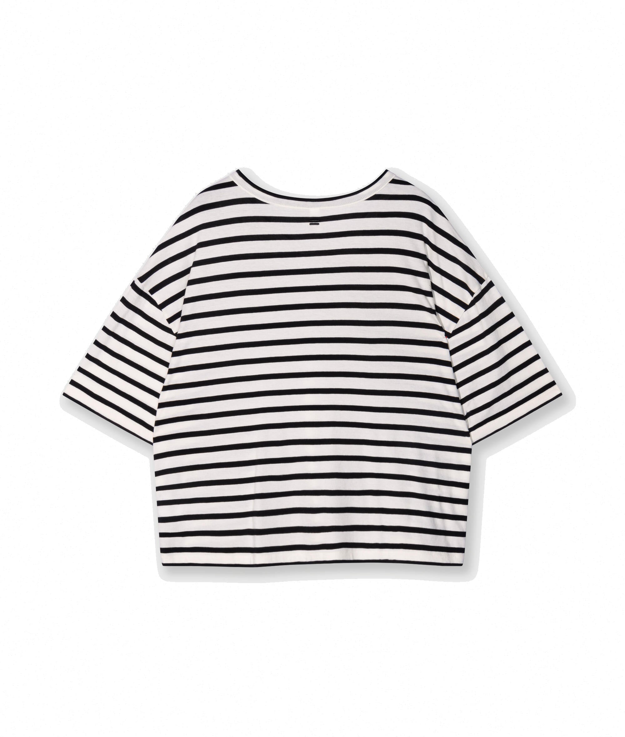 T-Shirt aus Bio-Baumwolle - 3006-ecru/black - Creme